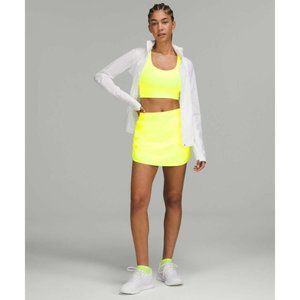 Lululemon Skirt Hotty Hot HR Skirt Long size 4 Highlighter Yellow Neon S…
